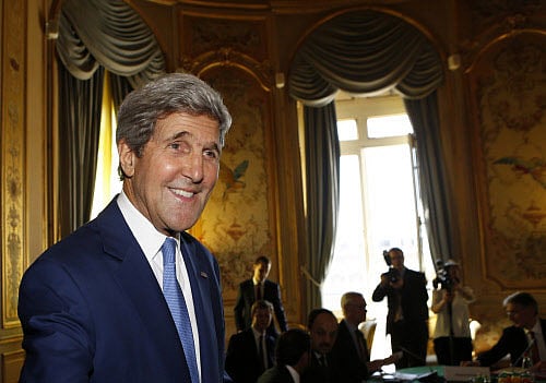 During his visit, Kerry and Indian External Affairs Minister Sushma Swaraj will jointly chair the fifth annual India-US Strategic Dialogue at 3 p.m. on Thursday. Reuters file photo