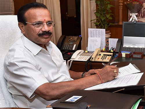Railway Minister D V Sadananda Gowda inspected the progress of the railway overbridge at Allalasandra, off Bellary Road, and asked railway officials to sort out land issues with the Bangalore Development Authority for diversion of traffic / PTI file photo
