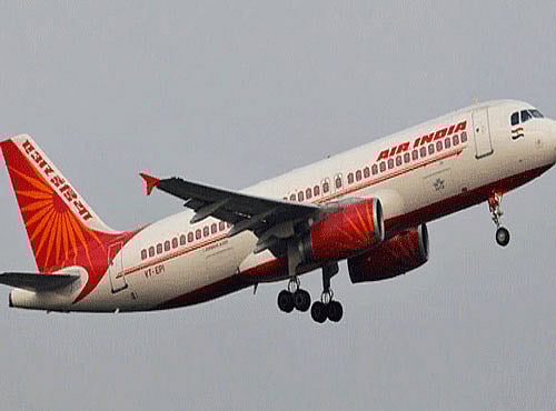 The rear tyre of an Air India flight from Male today burst while landing at the Trivandrum International Airport but the passengers and crew escaped unhurt. Reuters file photo. For representation purpose