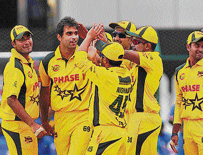 Bijapur Bulls got off to a winning start, thumping Bellary Tuskers by seven wickets in a rain-curtailed Karnataka Premier League match here at the Gangotri Glades on Saturday. DH photo