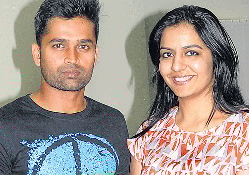 Focussed: Vinay Kumar and Richa. DH Photo by BH Shivakumar