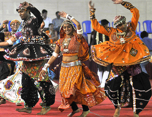 Amid a raging debate over love jihad , a Madhya Pradesh BJP MLA has asked organisers of forthcoming Navratri festival to disallow entry of non-Hindu youths in pandals where 'garba' or devotional dance is performed in the praise of goddess Durga. DH photo for representation only