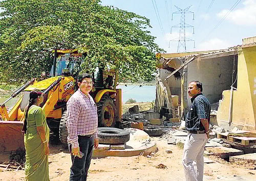 Across the valley is the newly built Israeli settlers' outpost of Eviatar