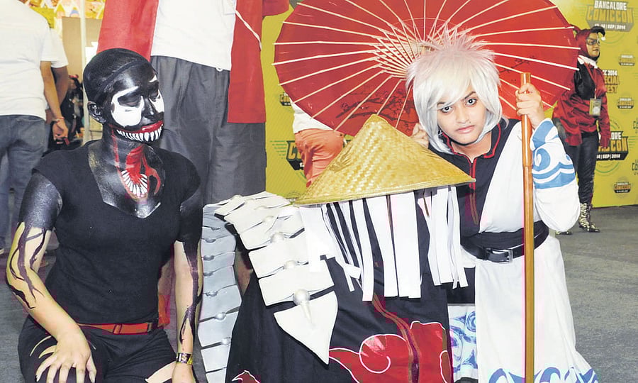 Cosplayers spent weeks getting ready for the event. DH Photos by SK Dinesh