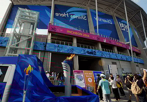 South Korea on Friday threw the 17th Asian Games open at a simple ceremony, presenting its past, present and the idea of a one Asia. / PTI Photo