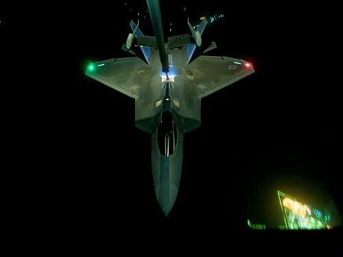 US-led forces carried out at least five air strikes today against Islamic State group fighters attacking the Syrian Kurdish town of Ain al-Arab, a monitoring group said. Reuters file photo