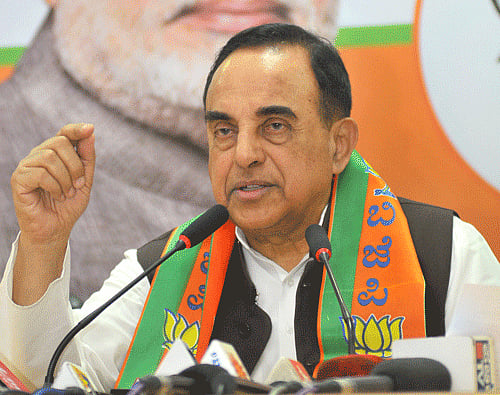 Subramanian Swamy urged the Centre to impose President's rule in Tamil Nadu in the wake of violent incidents. DH File Photo