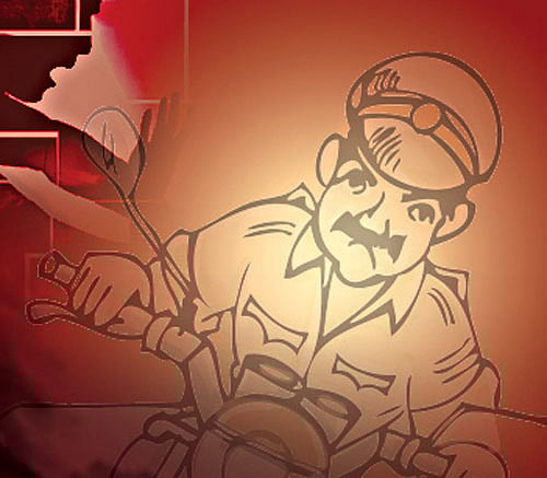 An alleged bootlegger identified as Tanzeem Abbas, on posing as Union minister, was provided an escort from local police when he went to attend a function here. DH illustration