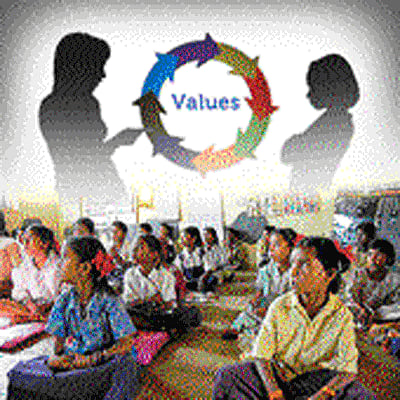 Almost everyone is convinced that our education system does not inculcate values; it is accused of being all cognitive, as if the issue of values involves no cognition. / Dh illustration