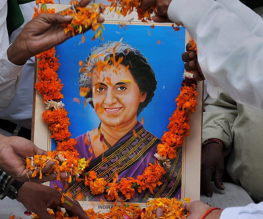 The Modi government's plan to commemorate Sardar Patel's birth anniversary may eclipse former prime minister Indira Gandhi's martyrdom on October 31. PTI file photo