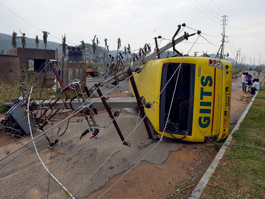As a precautionary measure, the Andhra Pradesh government has asked people in cyclone-hit Visakhapatnam, Vizianagaram and Srikakulam districts of north coastal Andhra Pradesh not to burst crackers on the occasion of Deepavali on Thursday.  Reuters file photo