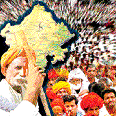 The issue of reservation for the Gujjars has been a serious bone of contention for four consecutive governments in Rajasthan. / DH Illustration
