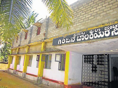 A view of Thithimathi tribal girls hostel, at Gonikoppa. DH photo