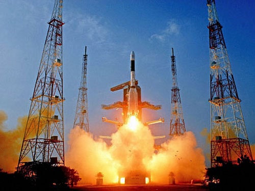 India will launch Dec 4 a heavier and advanced communication satellite (GSAT-16) with 48 transponders on board an European rocket from Kourou spaceport in French Guiana, South America, a senior space agency official said Wednesday. PTI file photo. For representation purpose