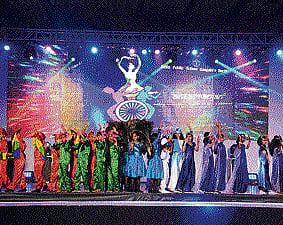 colourful The event in progress.