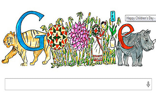 Google Doddle on Children's day