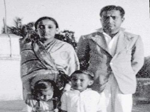 Poignant (Clockwise) K Sathyavathi Devi, S Anantha Rao, the author and SA Ramesh.