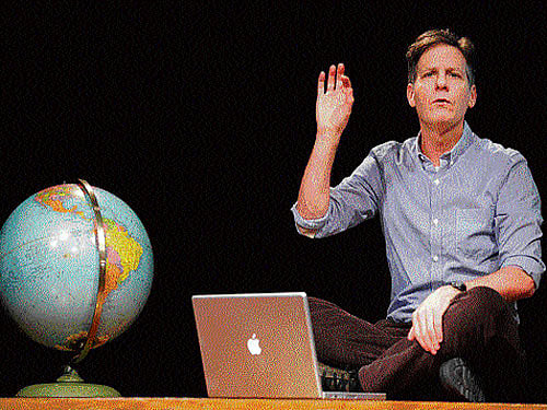 Martin Moran performs his self-composed play The Tricky Part.