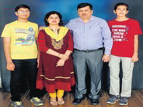 (From left) Maharshi, Indrani, Deepankar and Satyam.