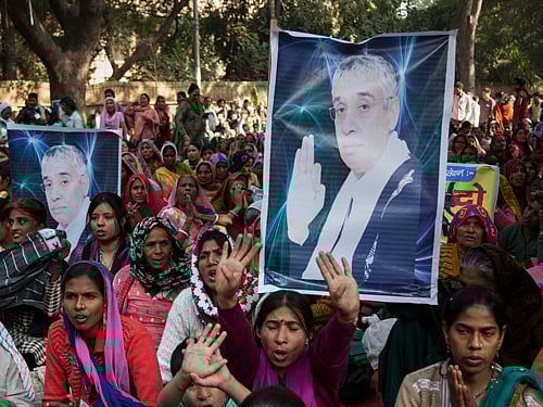 A large number of followers of 'godman' Rampal, who had been holed up in his ashram here for days, came out today and narrated how they were virtually confined there along with "thousands" more who too were "desperately" wanting to leave the premises. AP File photo