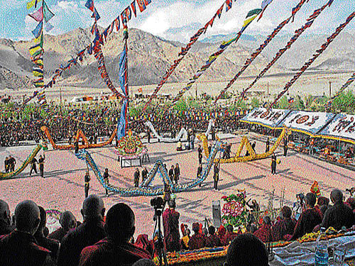 Scenes from films My Mandala (top) and Kung Fu Nuns (above).