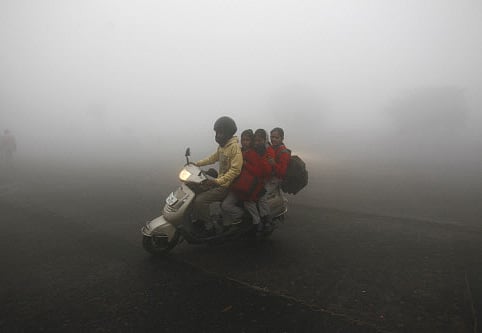 with the minimum temperature Friday recorded at minus 10.3 degrees Celsius in Leh town. Reuters file photo
