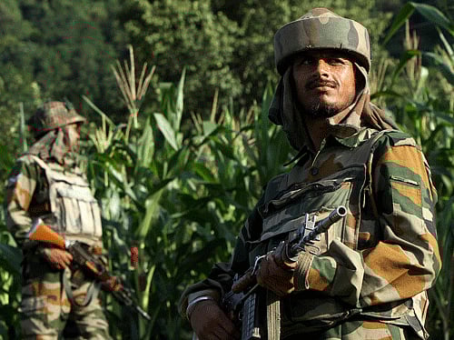 Pakistan rangers today opened fire on Indian border posts after objecting to construction by Border Security Force on the Indian side in Samba sector in Jammu and Kashmir. Reuters file photo