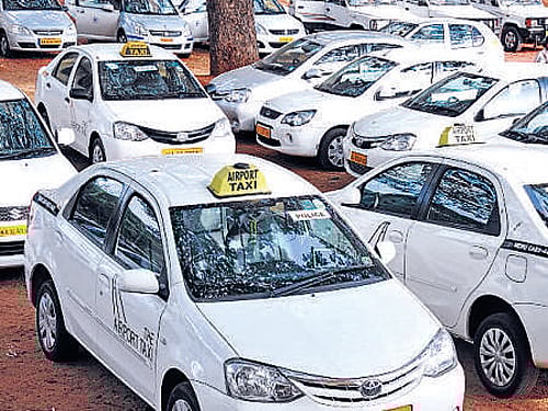 The Karnataka Transport Department on Tuesday made it mandatory for aggregate taxi operators to obtain permits and register themselves with the department. DH photo for representation only
