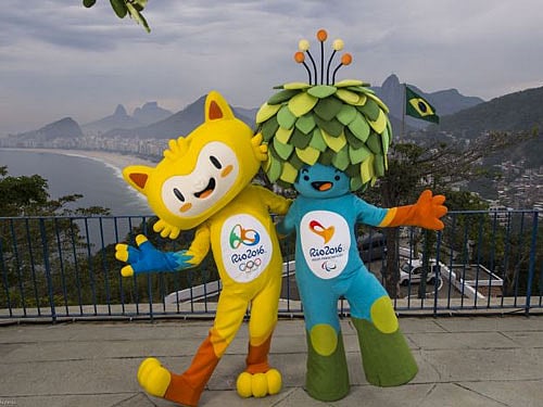 The 2016 Rio Olympic Games mascot was named Vinicius after a three-week Internet voting while Tom was chosen as the name of the Paralympic Games mascot. Pic courtesy: Rio 2016/ Alex Ferro