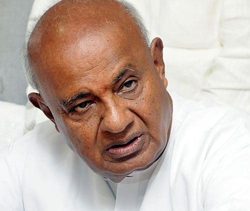 HD Deve Gowda. Photo: DH (File)