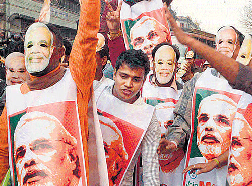 Narendra Modi supporters. Photo: File Photo