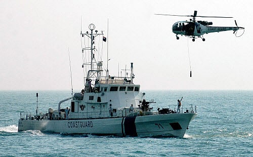 The Indian Navy Tuesday said it was in the loop during the operation on the suspected terror boat which was burnt by its occupants following a chase Jan 1, and dismissed reports that it did not respond to intelligence provided by the NTRO. AP file photo