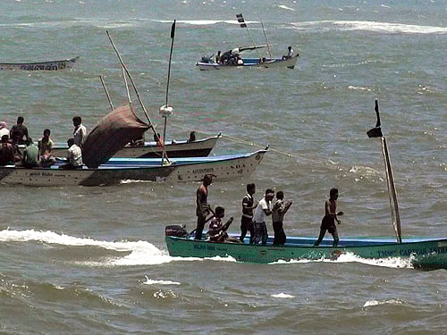 Two fishermen were injured when Coast Guard personnel onboard a patrol vessel fired 'warning shots' at their boat after it took 'evasive' action on being directed to stop, giving rise to suspicion, off Vizhinjam coast near here today. PTI photo for representation