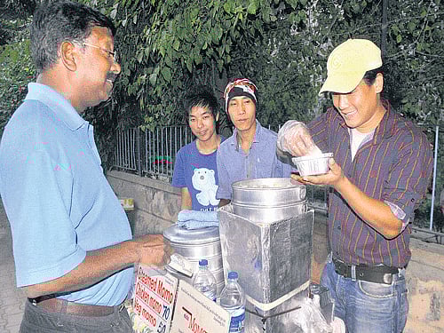 popular Momos have become a part of the street food culture in the City.