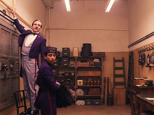 A scene from movie, The Grand Budapest Hotel.