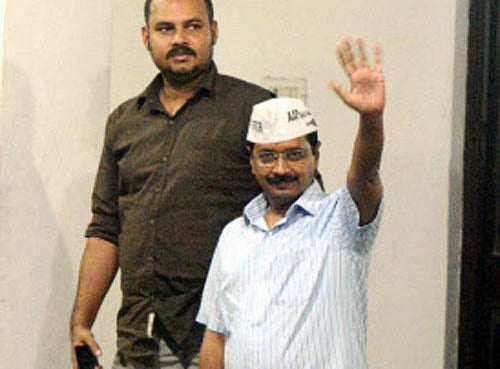 Arvind Kejriwal accused a senior leader of a rival party of conspiring to plant fake stories against some AAP candidates.PTI File Photo