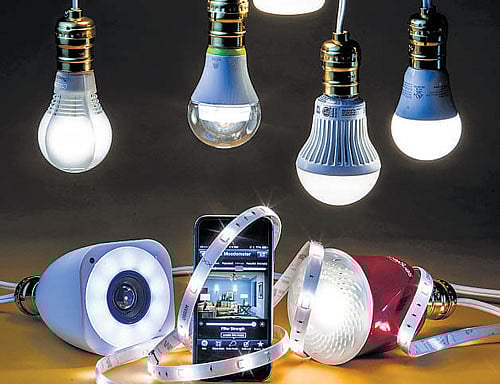 unconventional New-age lights allow you to adjust the warmth and brightness.