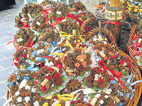 Luxury buys Some of the beautiful artefacts that beckon tourists to the markets of Austria. Photos by author