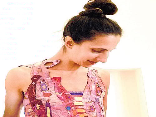 striking A 'build dress' by Jason Cherian.