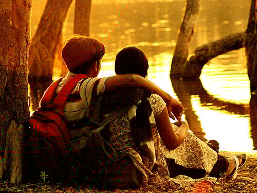 Close to 70 percent women want to spend Valentine's Day Feb 14 by themselves or with family and friends instead of a romantic jaunt with their someone special, a survey by a leading Indian matrimonial site said Thursday. Dh File Photo.