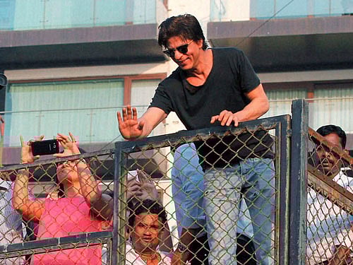 The Municipal Corporation of Greater Mumbai today demolished a controversial ramp outside Bollywood superstar Shah Rukh Khan's famous bungalow Mannat, in suburban Bandra. PTI File Photo