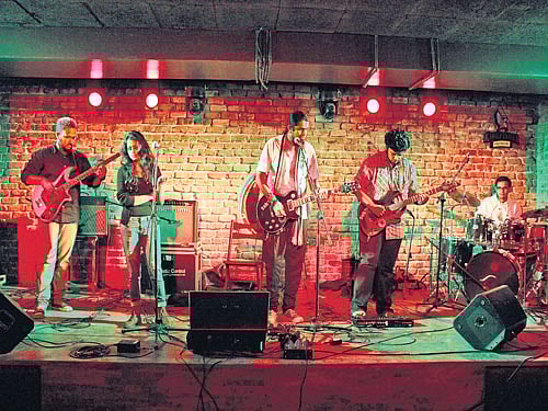 rocking The members of '1 Fret Away'.