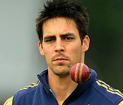 Fast bowler Mitchell Johnson .PTI File Photo.