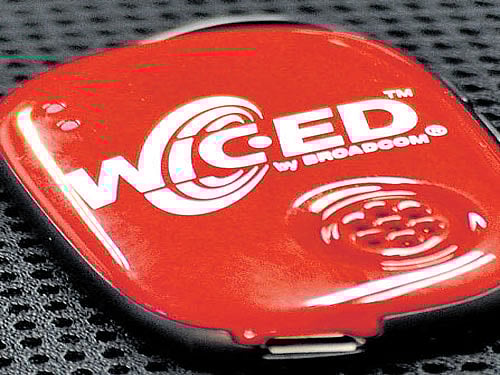 A WICED Sense evaluation kit. DH Photo
