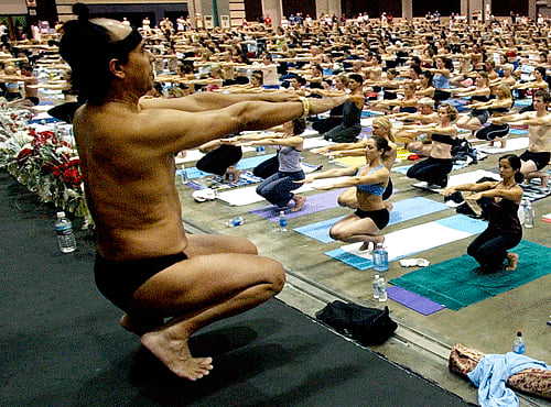 A 69-year-old prominent Indian-American yoga guru who founded an exercise routine practiced in hot rooms is facing six lawsuits filed by women, accusing him of sexual assault or rape at various locations, including in India. AP photo