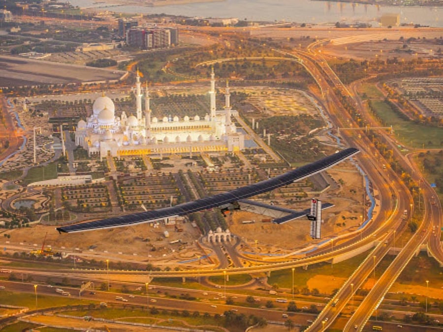 Solar Impulse-the world's only solar-powered aircraft-is set to arrive in India by this weekend.  Reuters photo