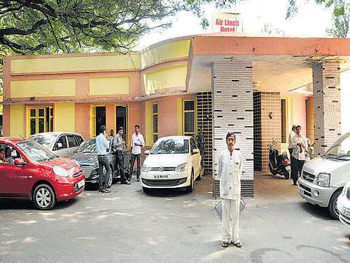 welcoming An outside view of the eatery.