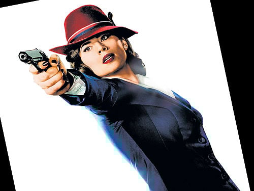 reprised role Actress Hayley Atwell as Peggy Carter in the show 'Agent Carter'.