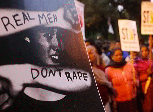 Real men don't rape. Photo: Reuters