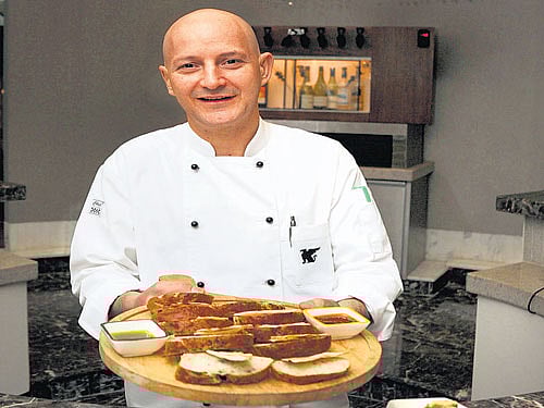 Talented Chef Antonello Cancedda DH PHOTO BY KISHOR KUMAR BOLAR
